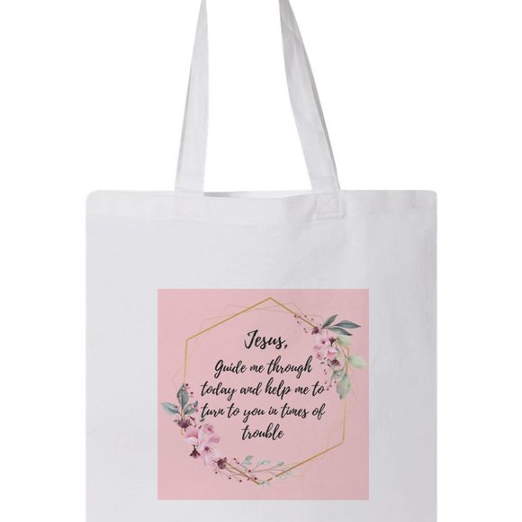 Small Prayer Design Tote Bag - Picture 1 of 1